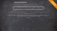 Desktop Screenshot of glastonburyfestival.com