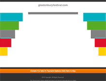 Tablet Screenshot of glastonburyfestival.com
